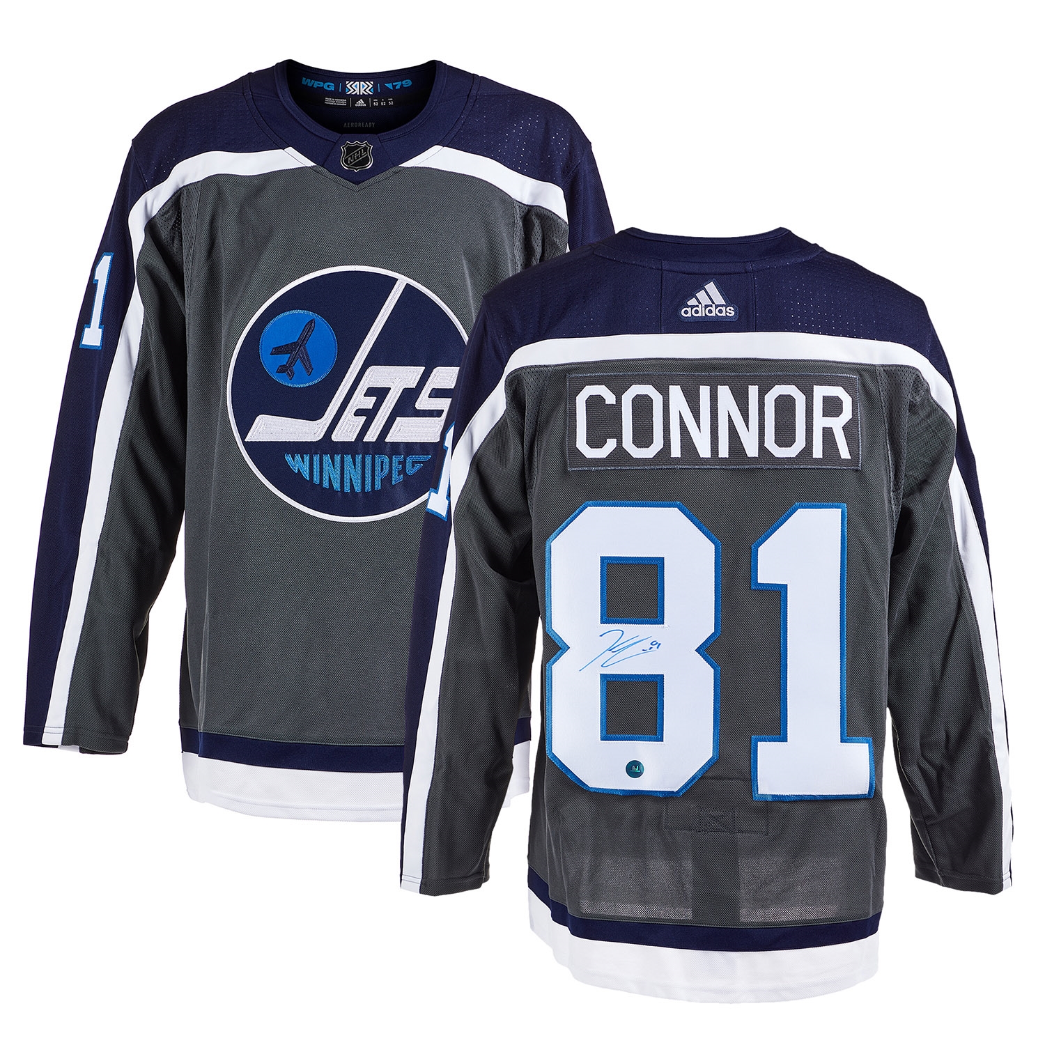 Kyle Connor Winnipeg Jets Signed Reverse Retro adidas Jersey