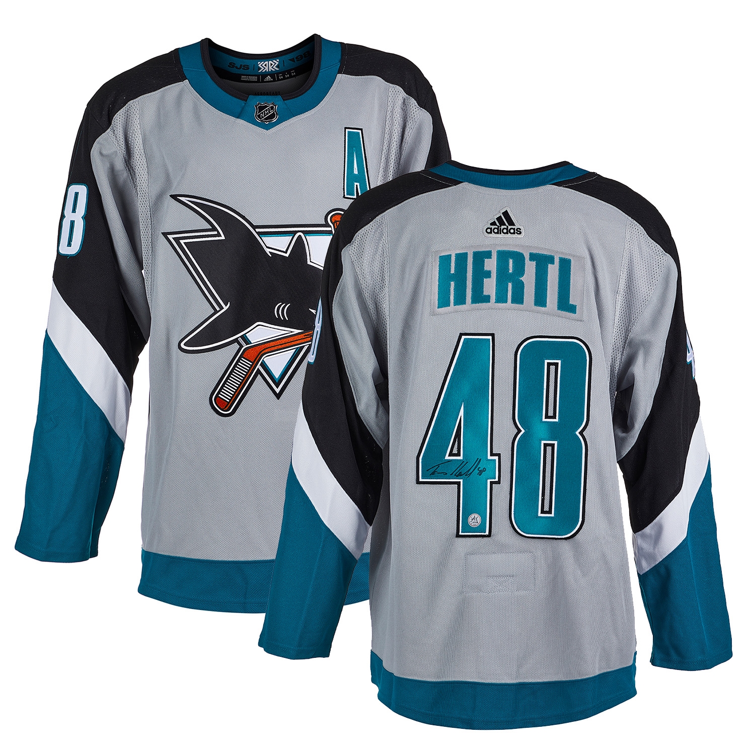 Tomas Hertl Signed San Jose Sharks Reverse Retro adidas Jersey