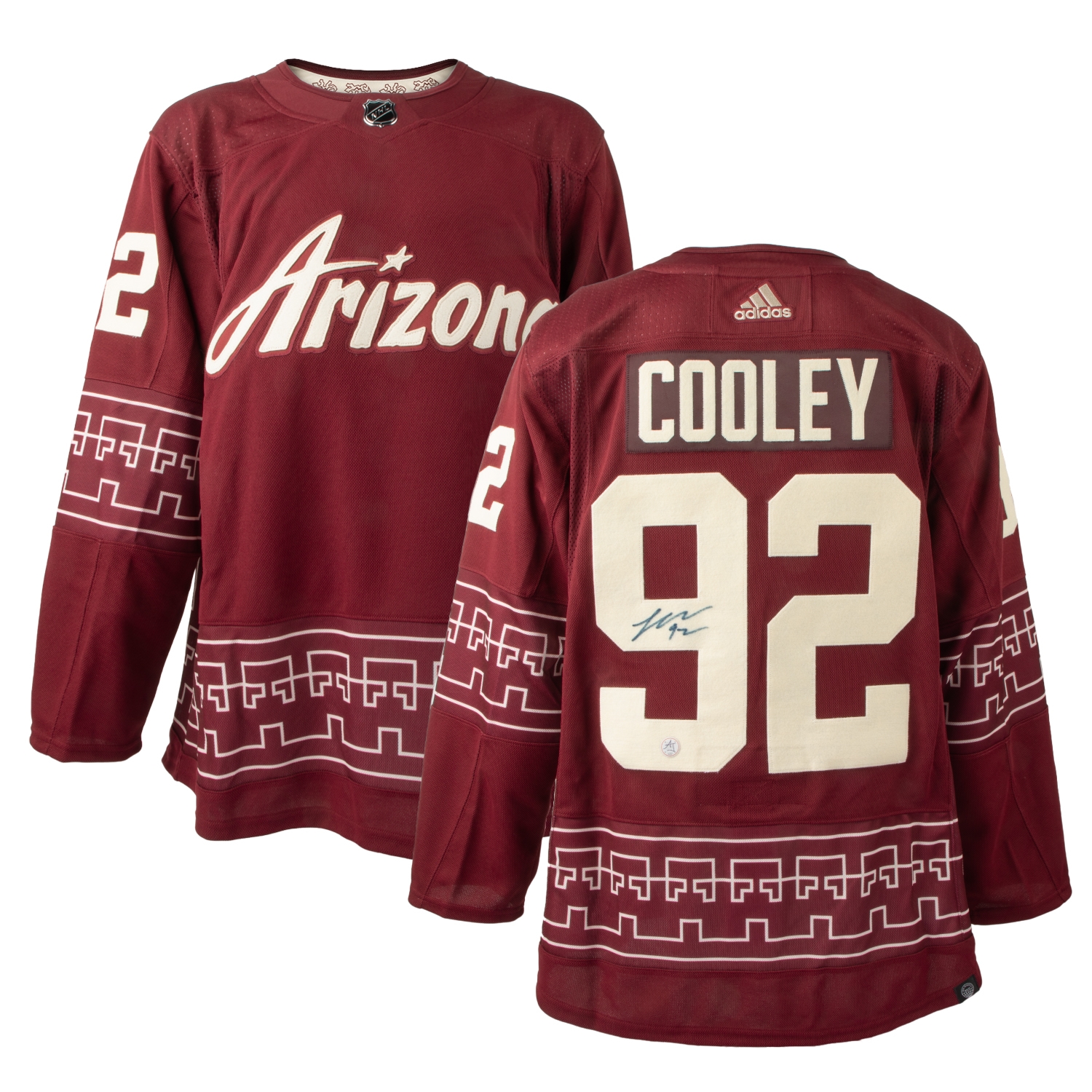 Logan Cooley Signed Arizona Coyotes Desert Night adidas Jersey