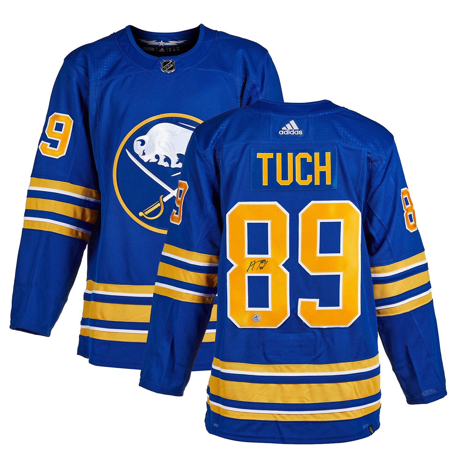 Alex Tuch Autographed Buffalo Sabres Blue adidas Jersey