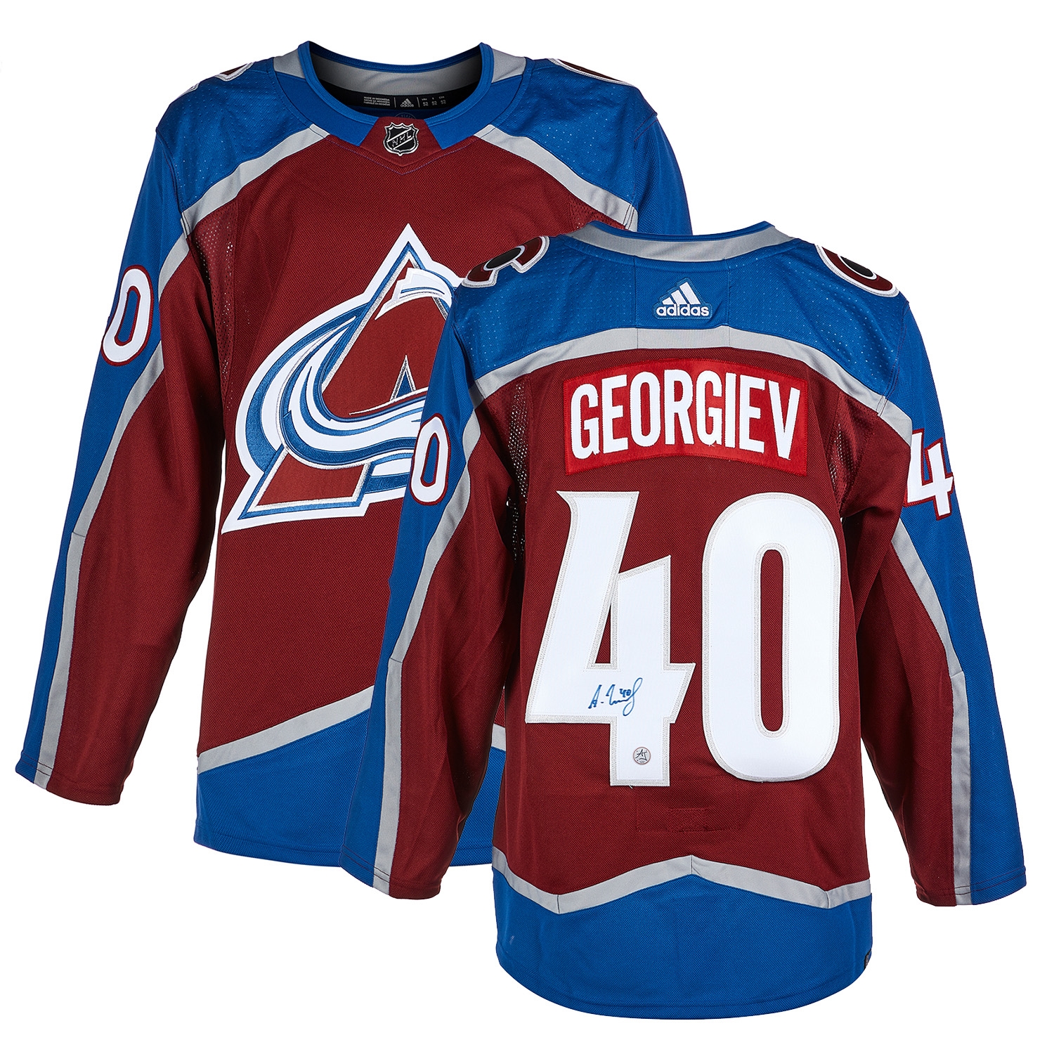 Alexandar Georgiev Autographed Colorado Avalanche adidas Jersey