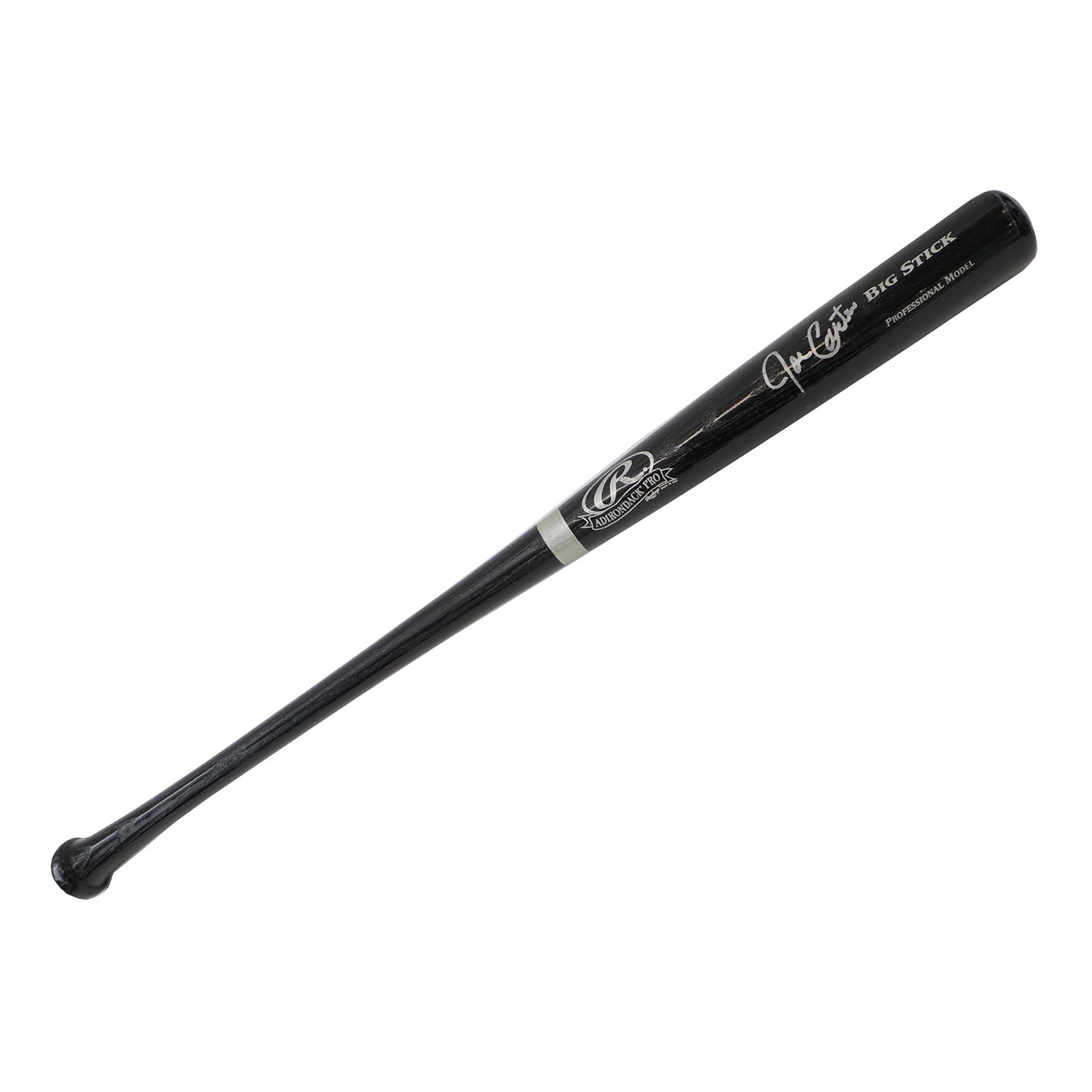 Joe Carter Autographed Rawlings Adirondack Pro Black Big Stick Baseball Bat