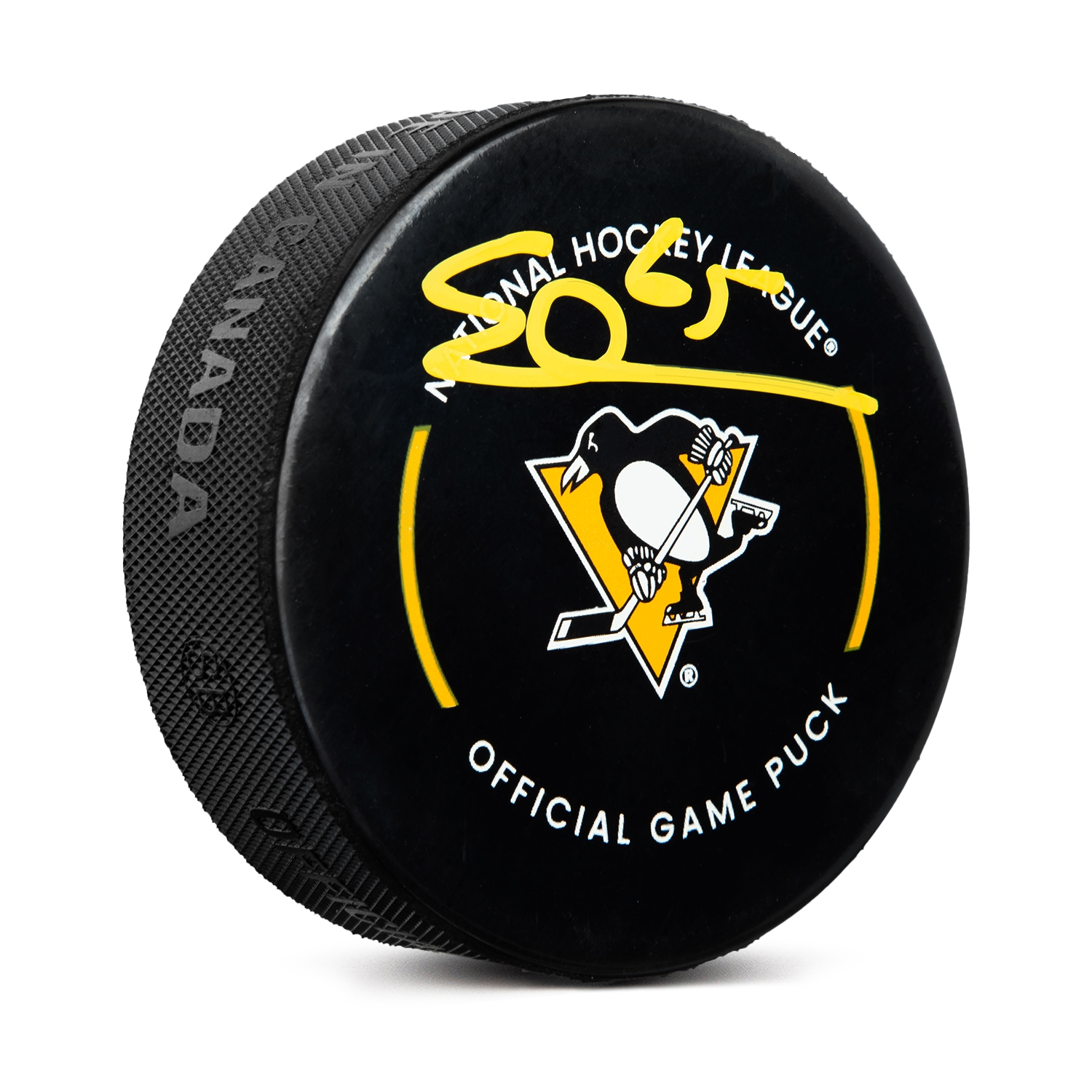 Erik Karlsson Signed Pittsburgh Penguins Official Game Puck