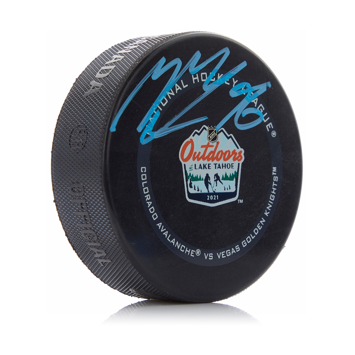 Mikko Rantanen Signed Colorado Avalanche Lake Tahoe Official Game Puck