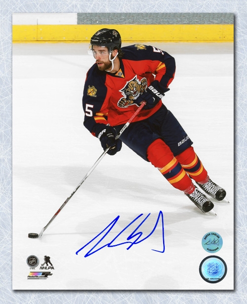 Aaron Ekblad Signed Florida Panthers Game Action 8x10 Photo