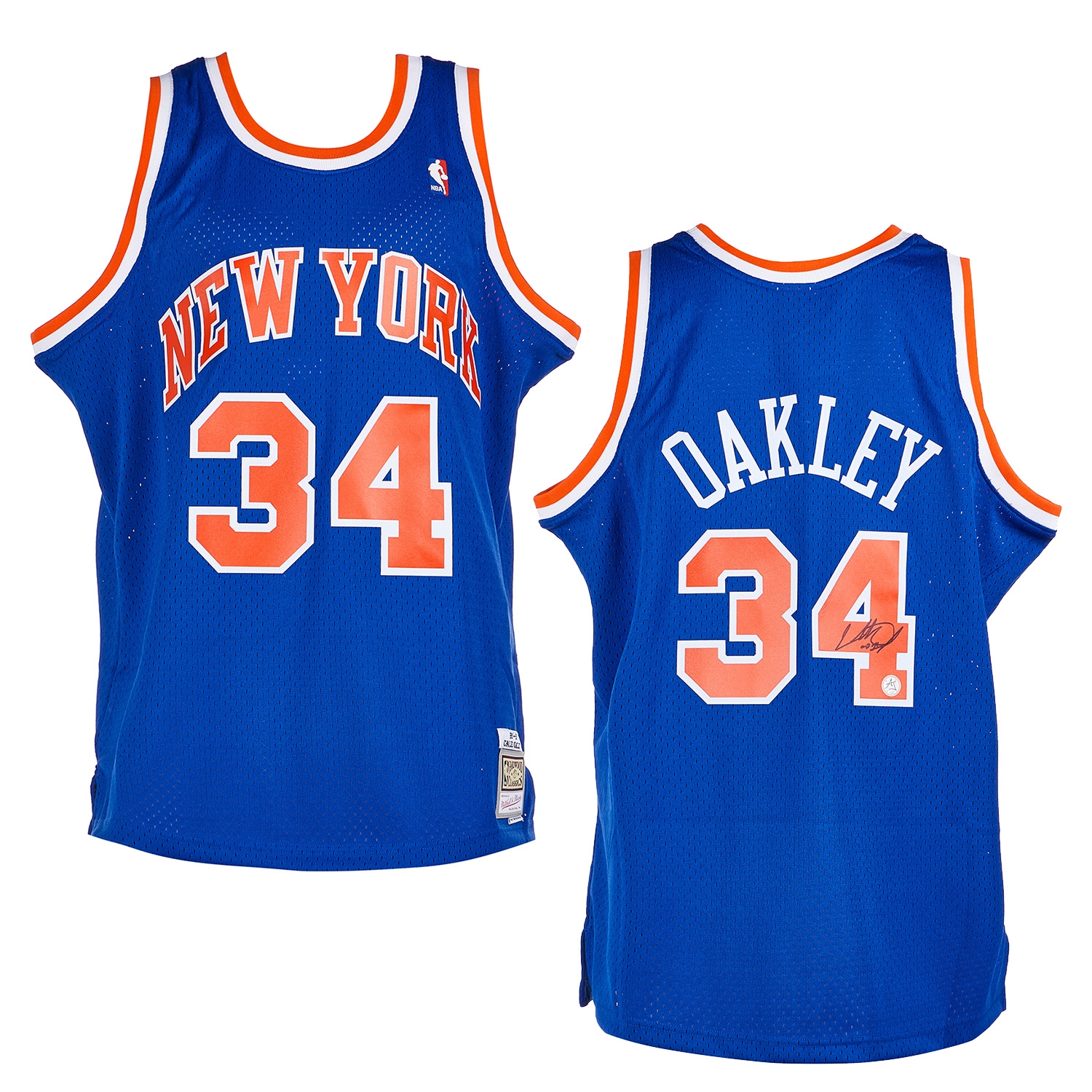 Charles Oakley Signed New York Knicks Mitchell & Ness Jersey