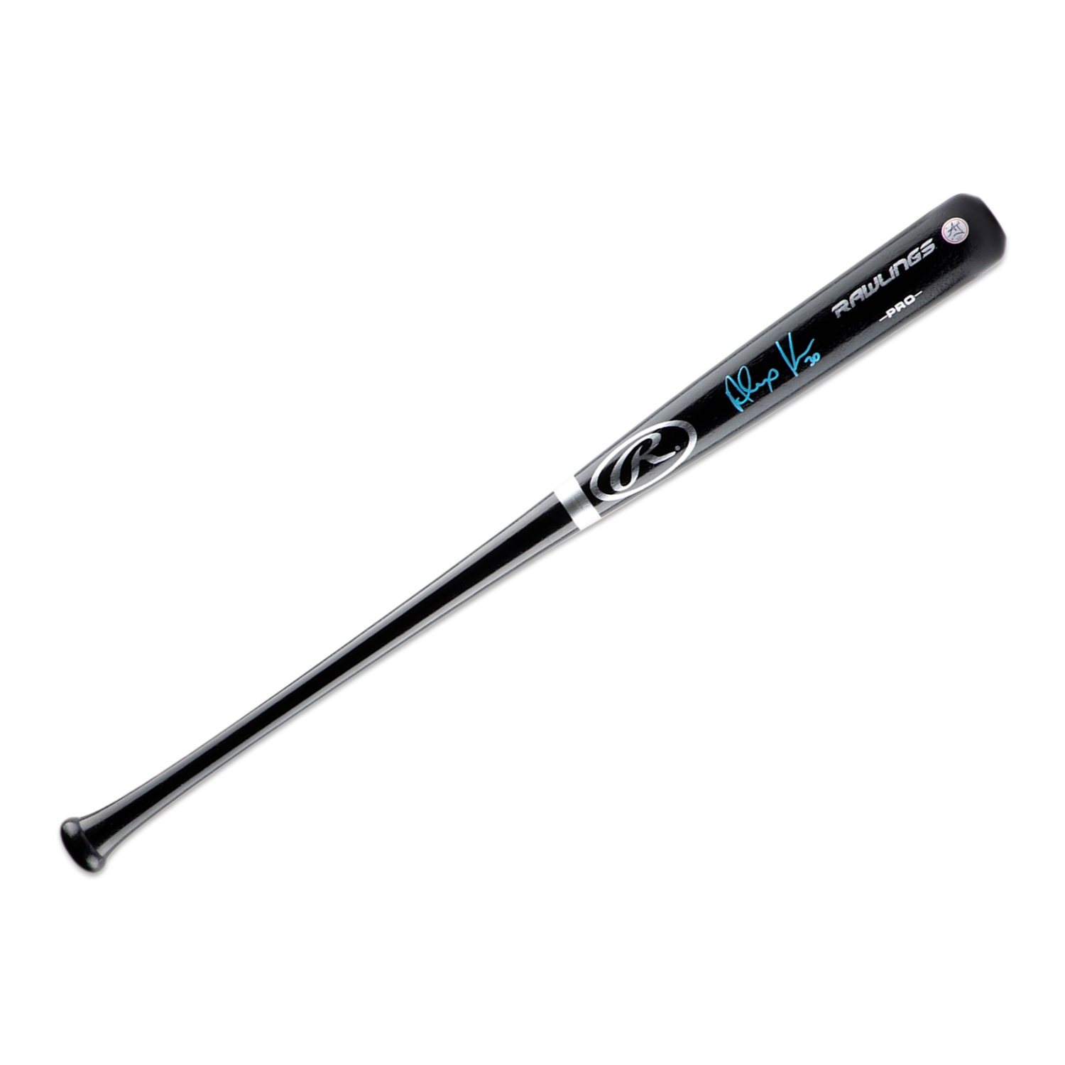 Alejandro Kirk Autographed Rawlings Black Big Stick Baseball Bat