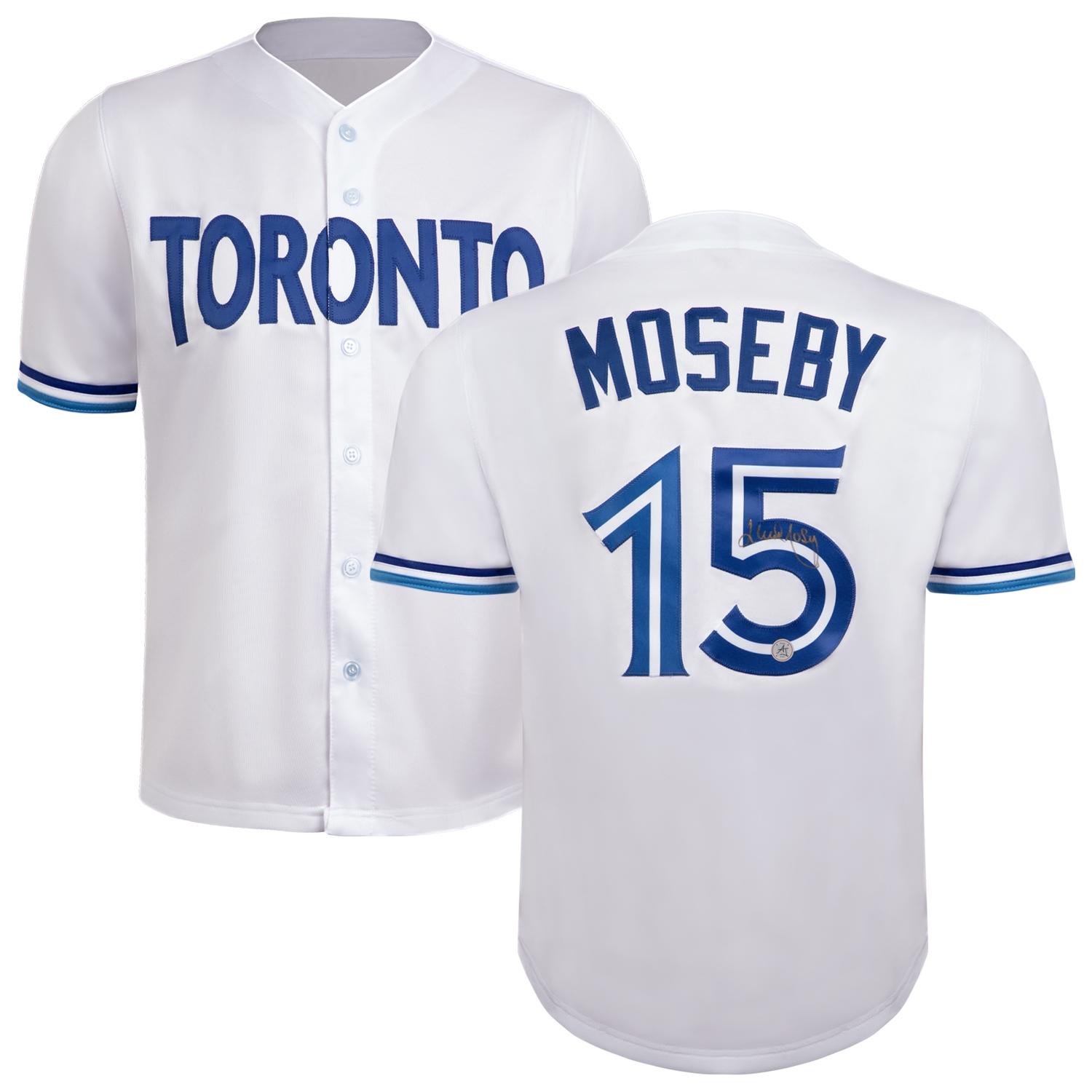 Lloyd Moseby Autographed Toronto City Design White Baseball Jersey