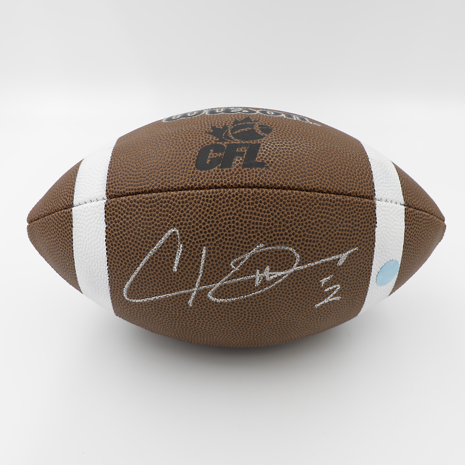 Chad Owens Autographed CFL Wilson Composite Football