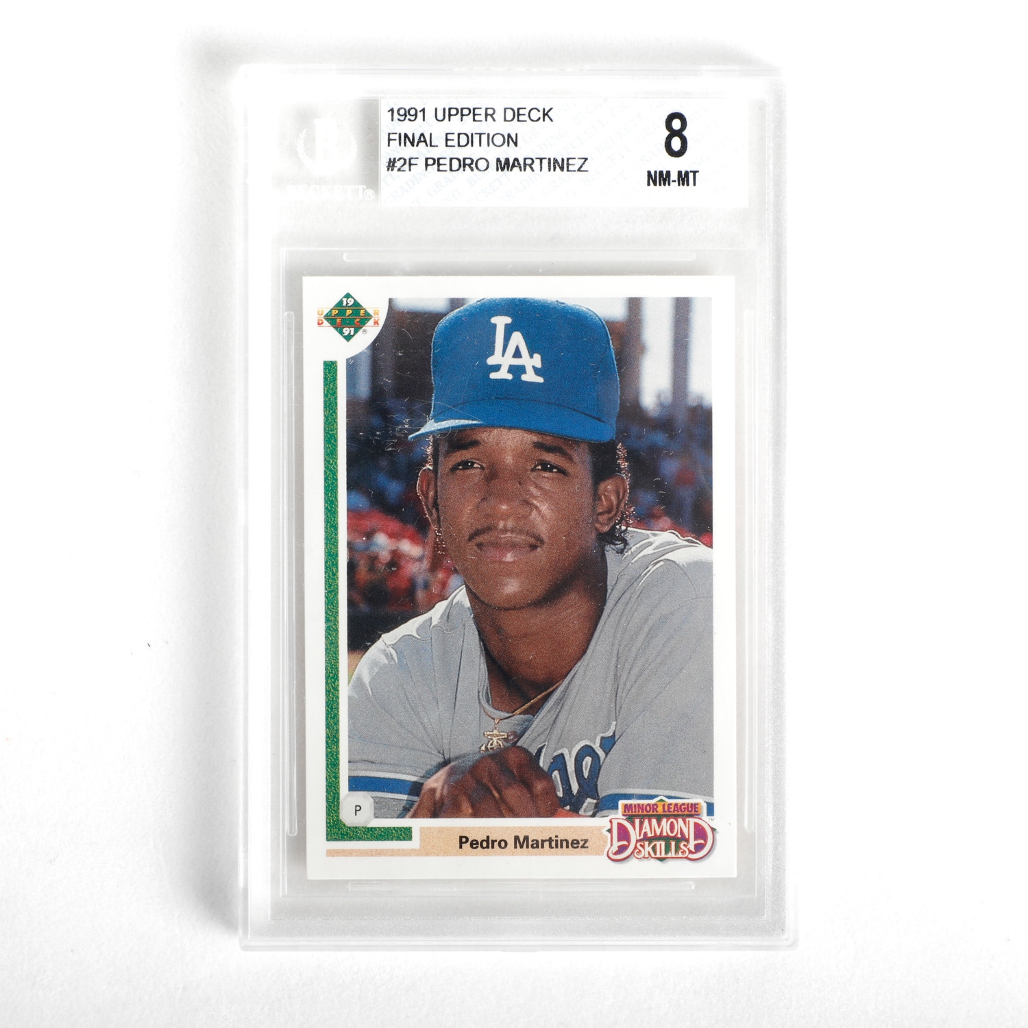 1991 Upper Deck Final Edition Pedro Martinez Rookie Card #2F Graded BGS 8