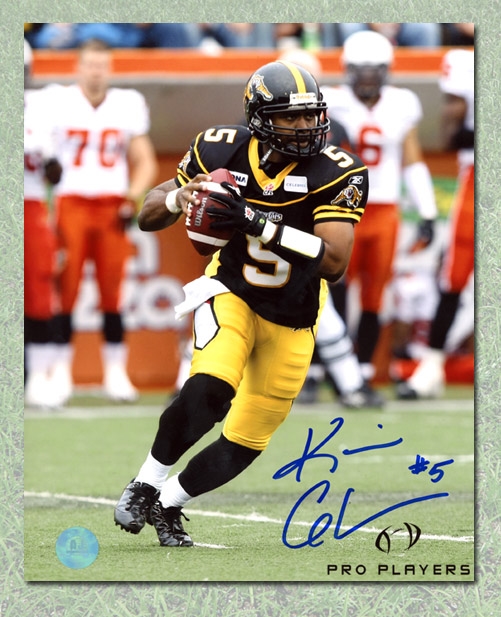 Kevin Glenn Autographed Hamilton Tiger-Cats 8x10 Photo