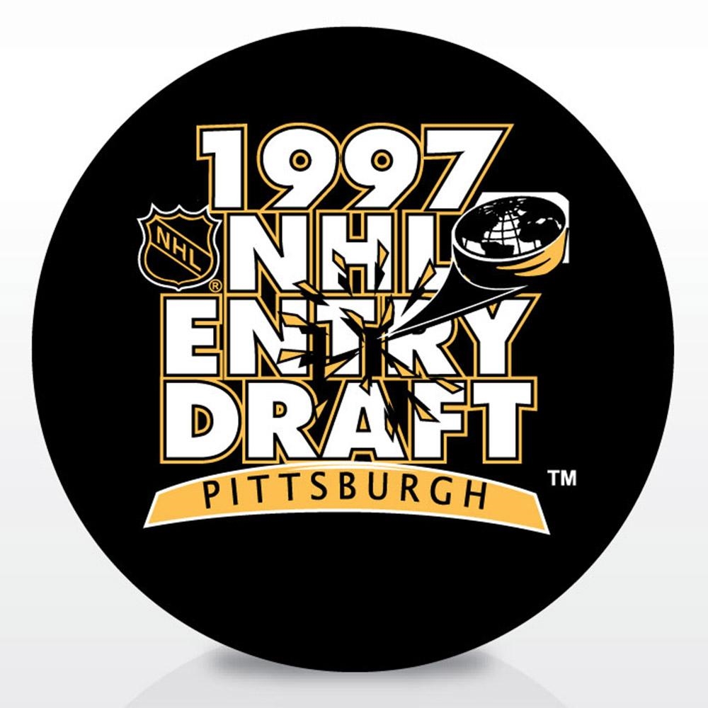 Inglasco 1997 NHL Entry Draft Souvenir Event Hockey Puck