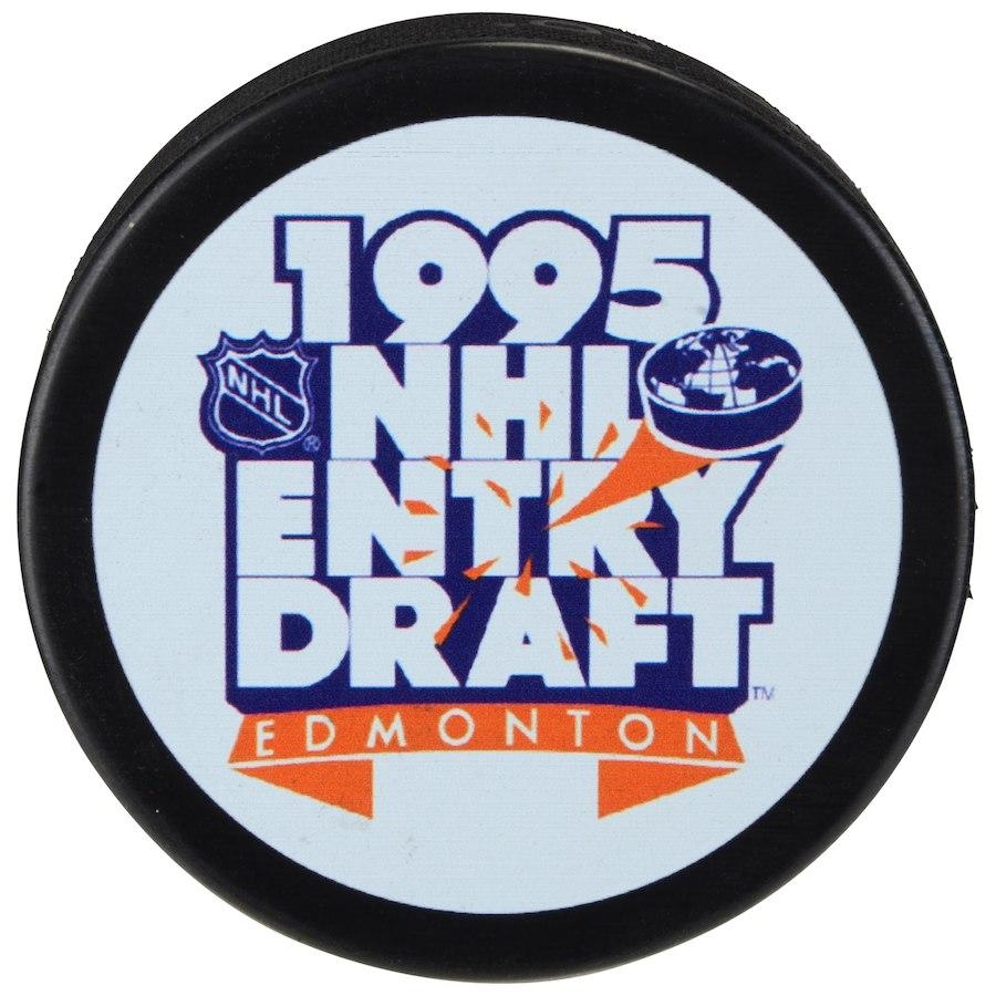 Inglasco 1995 NHL Entry Draft Souvenir Event Hockey Puck