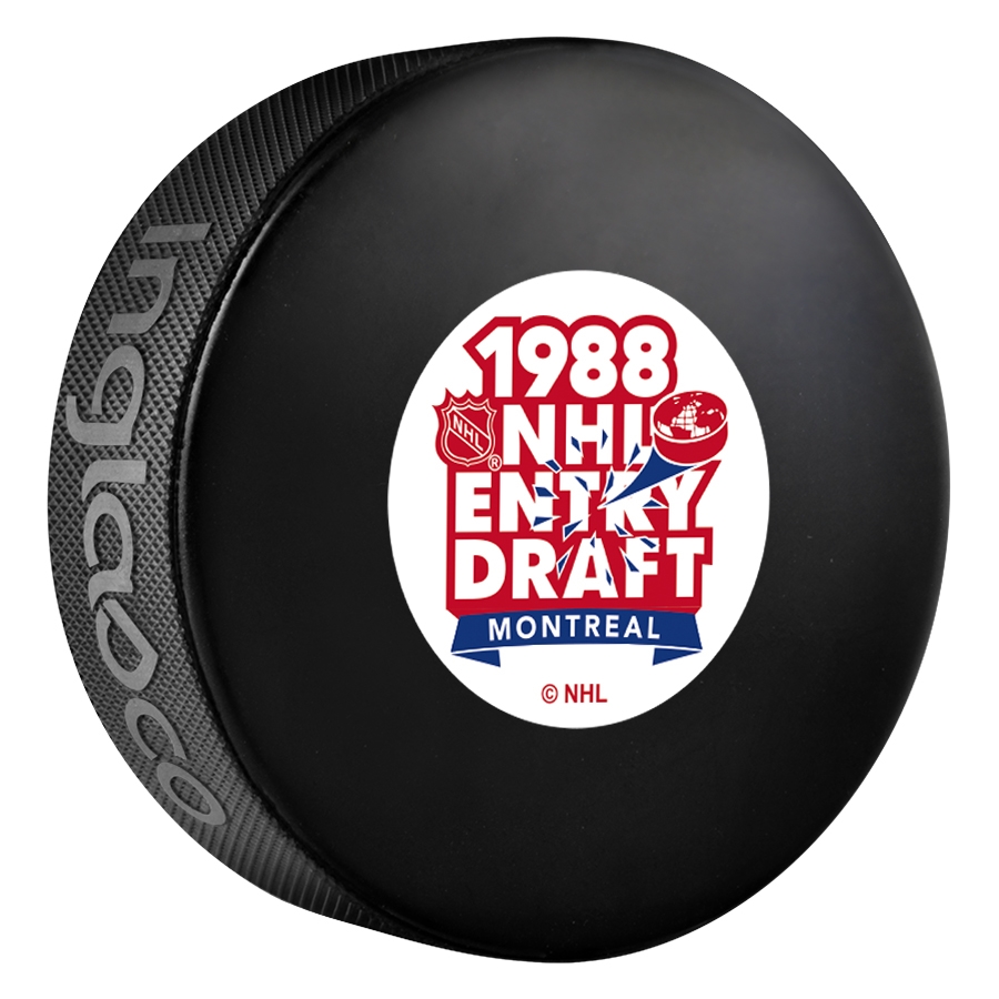 Inglasco 1988 NHL Entry Draft Souvenir Event Hockey Puck