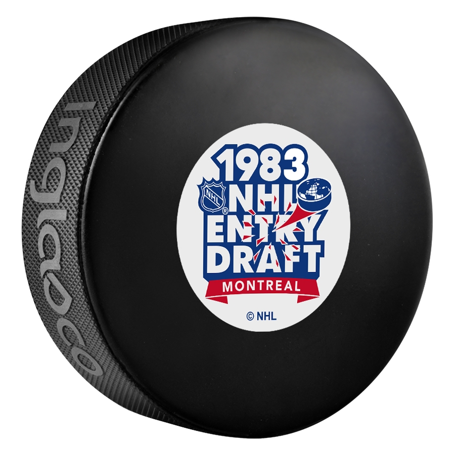 Inglasco 1983 NHL Entry Draft Souvenir Event Hockey Puck