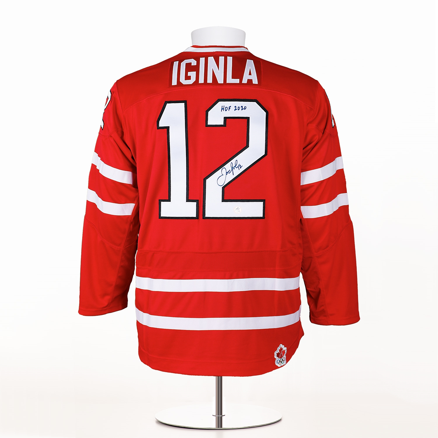 Jarome Iginla Team Canada Autographed 2010 Olympic Nike Jersey