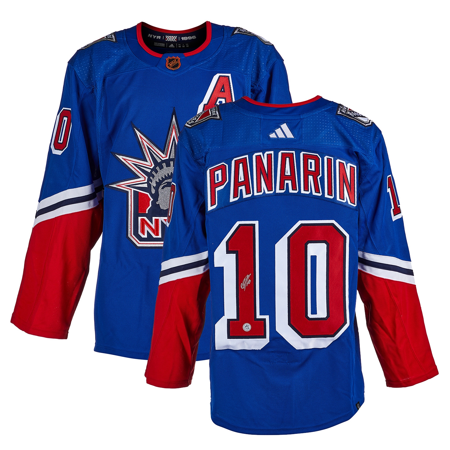 Artemi Panarin Signed New York Rangers Reverse Retro 2.0 adidas Jersey