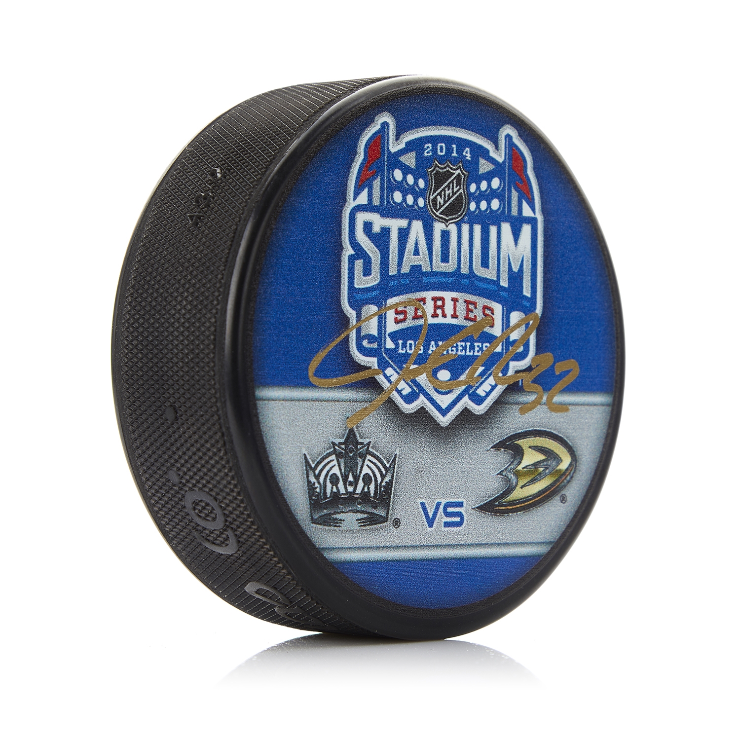 Jonathan Quick Signed Los Angeles Kings 2014 Stadium Series Puck