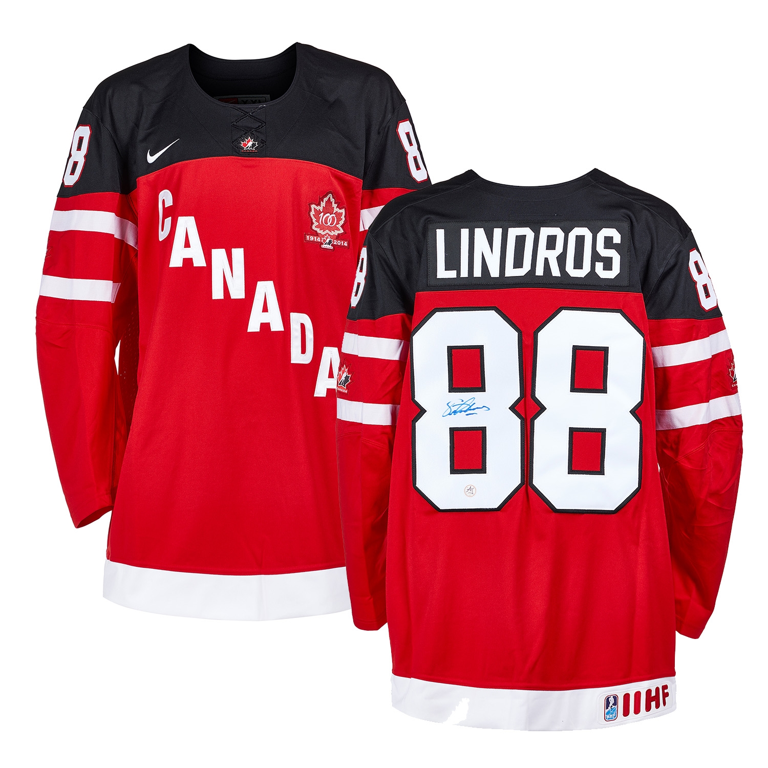 Eric Lindros Team Canada Signed 100th Anniversary Nike Jersey