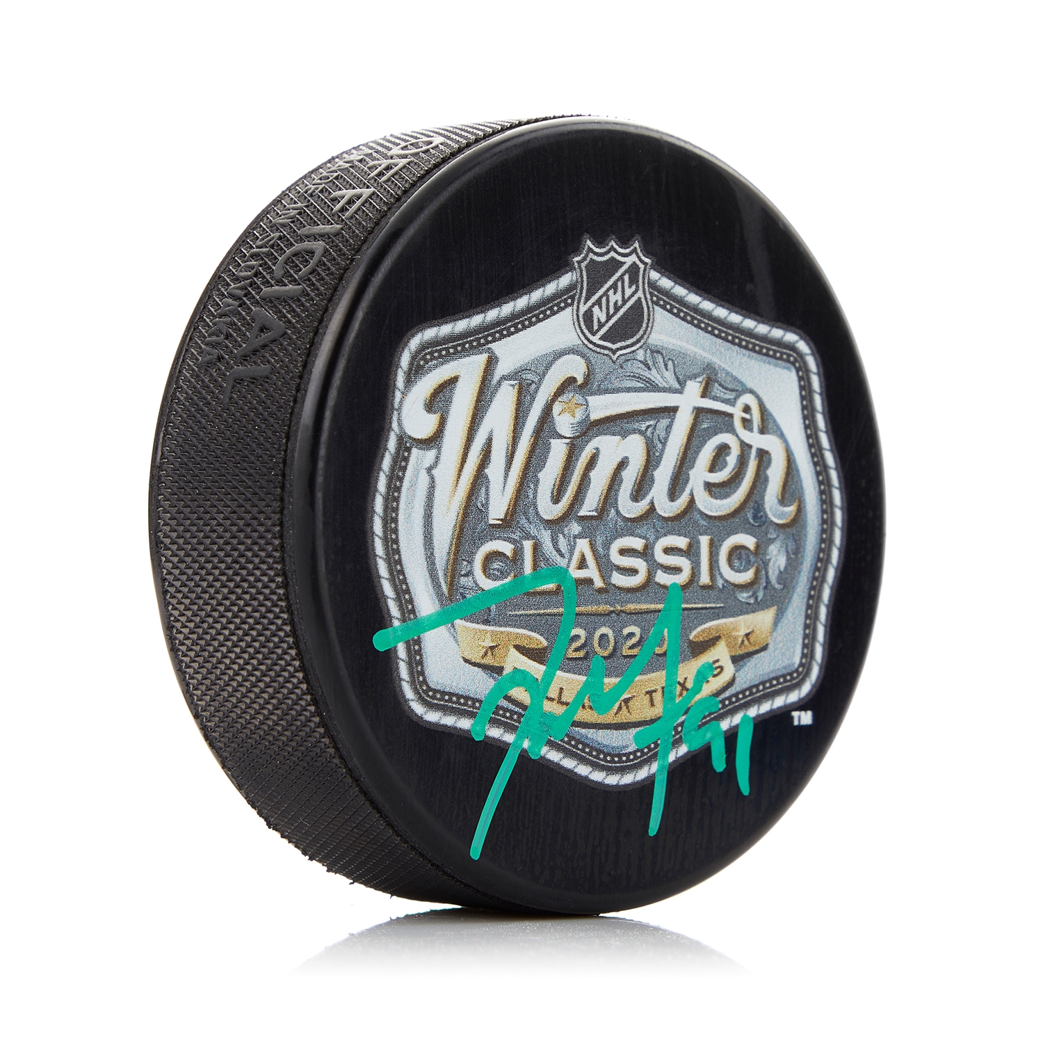 Tyler Seguin Dallas Stars Signed 2020 Winter Classic Puck