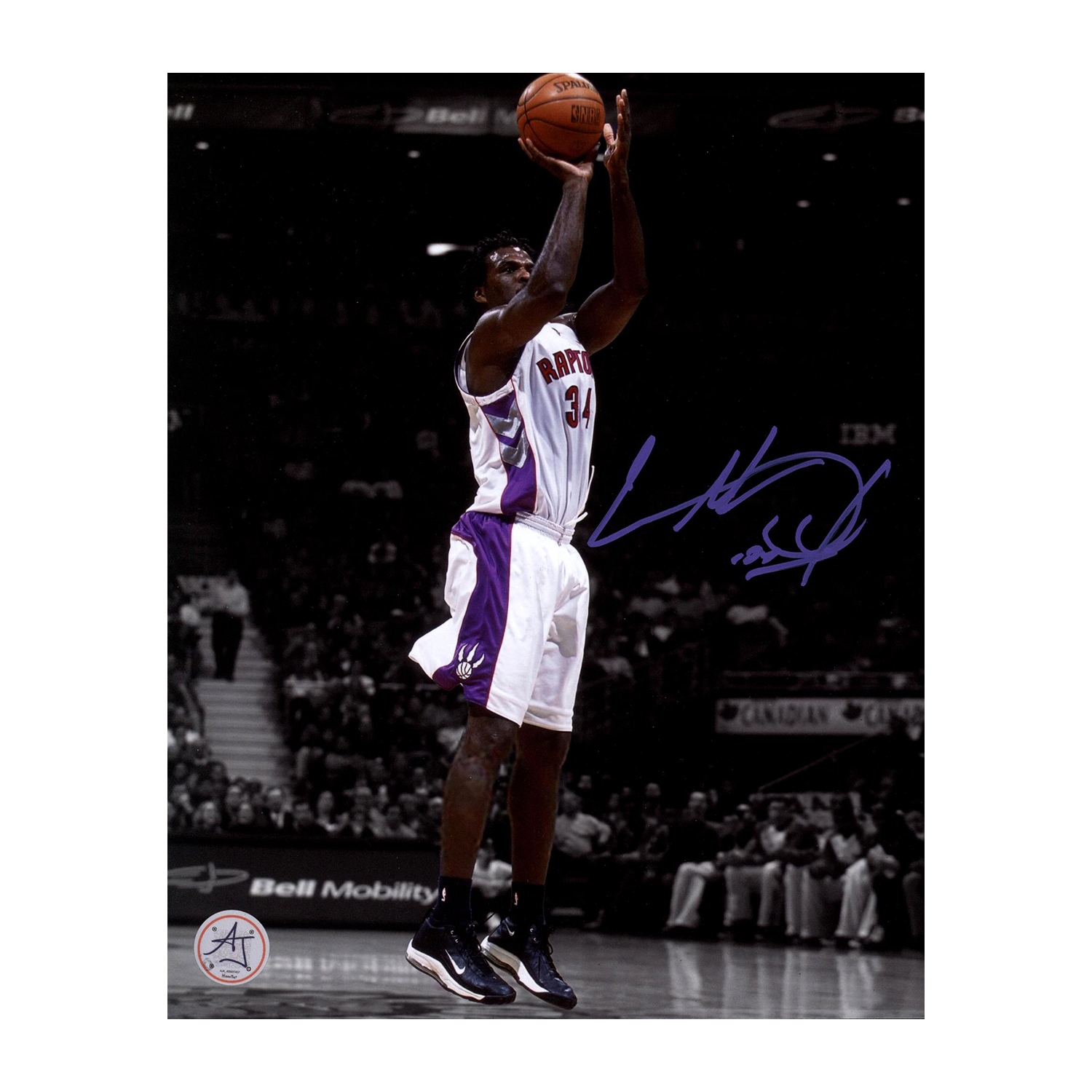 Charles Oakley Autographed Toronto Raptors 8x10 Photo