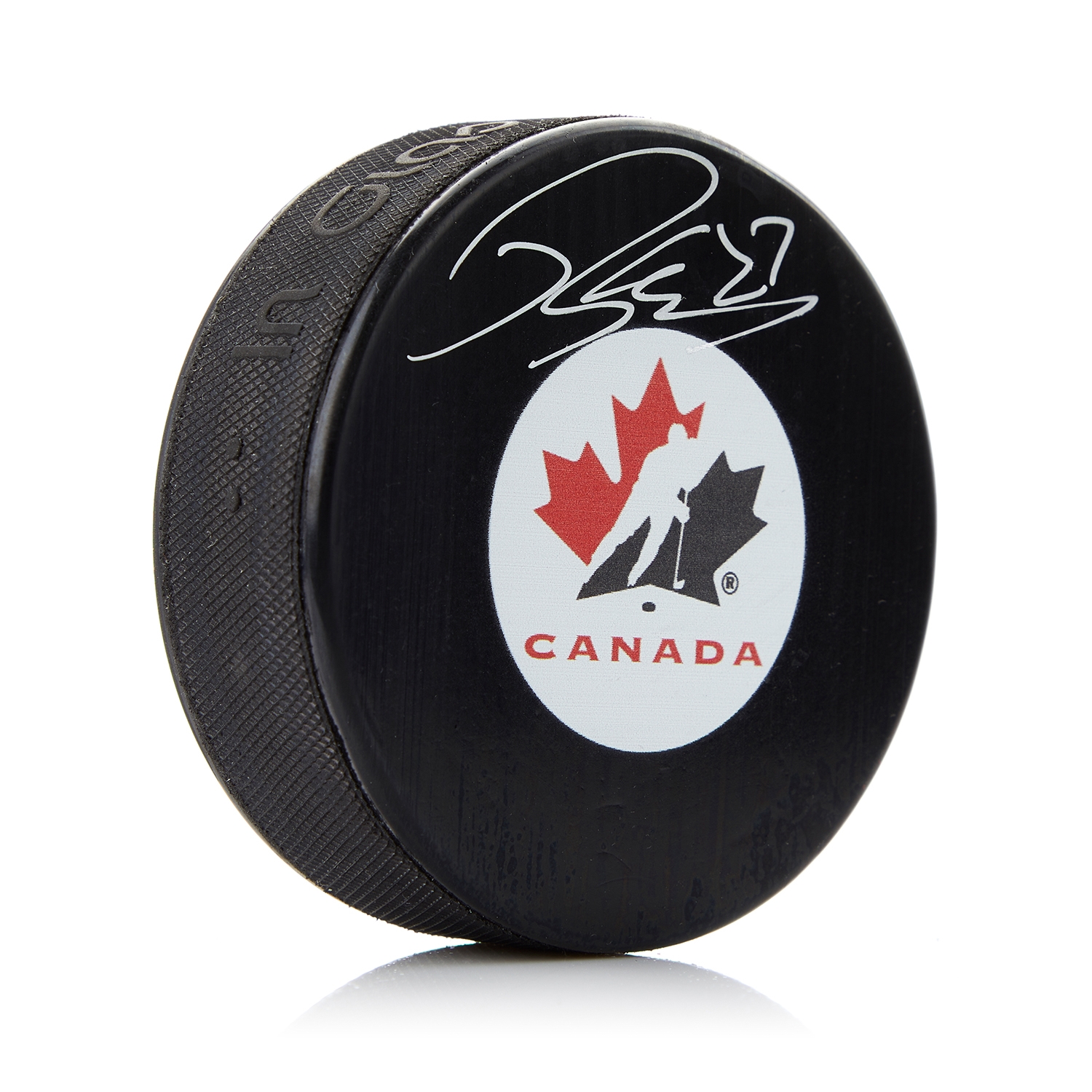 Robert Thomas Autographed Team Canada Hockey Puck