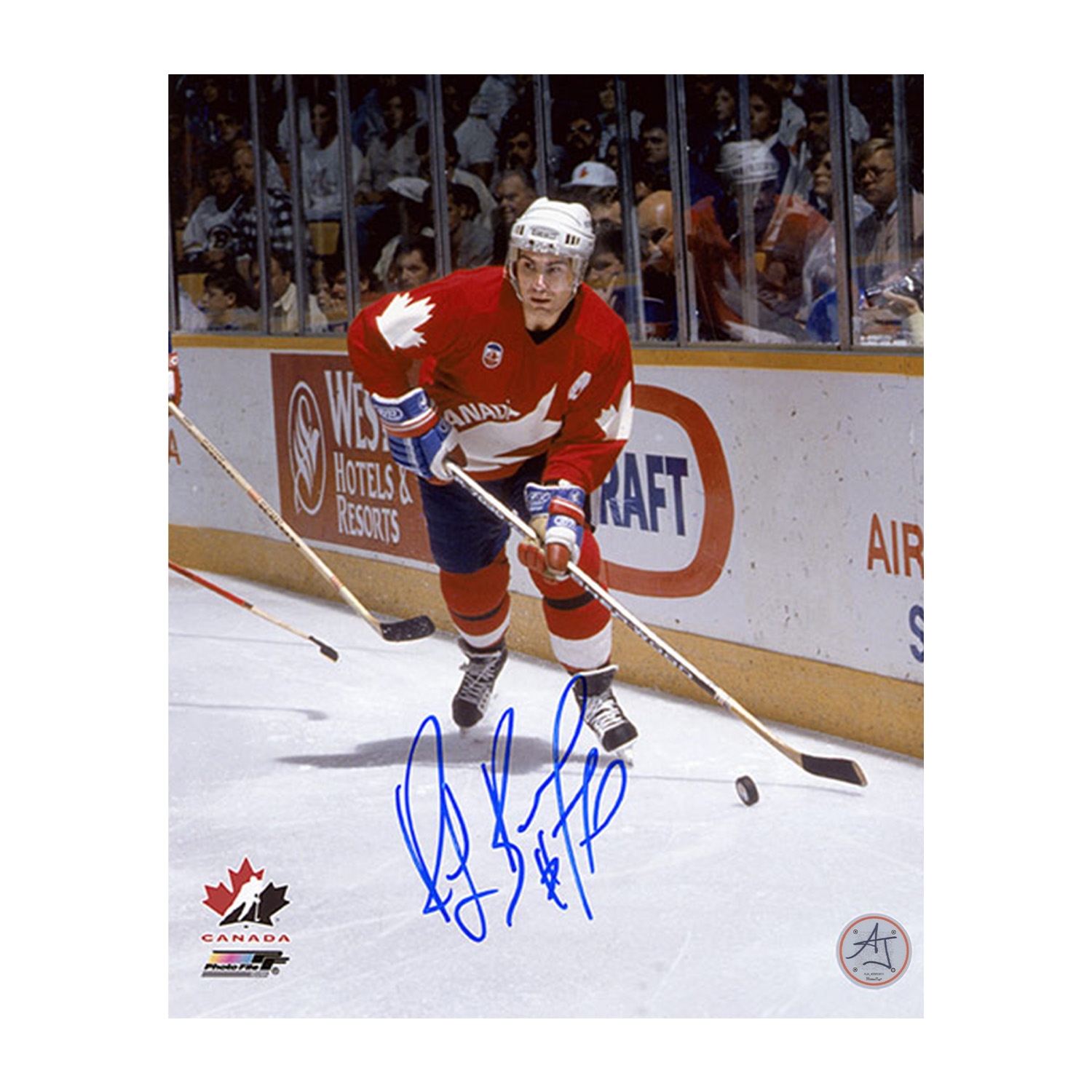 Ray Bourque Team Canada Signed Canada Cup Tournament 8x10 Photo