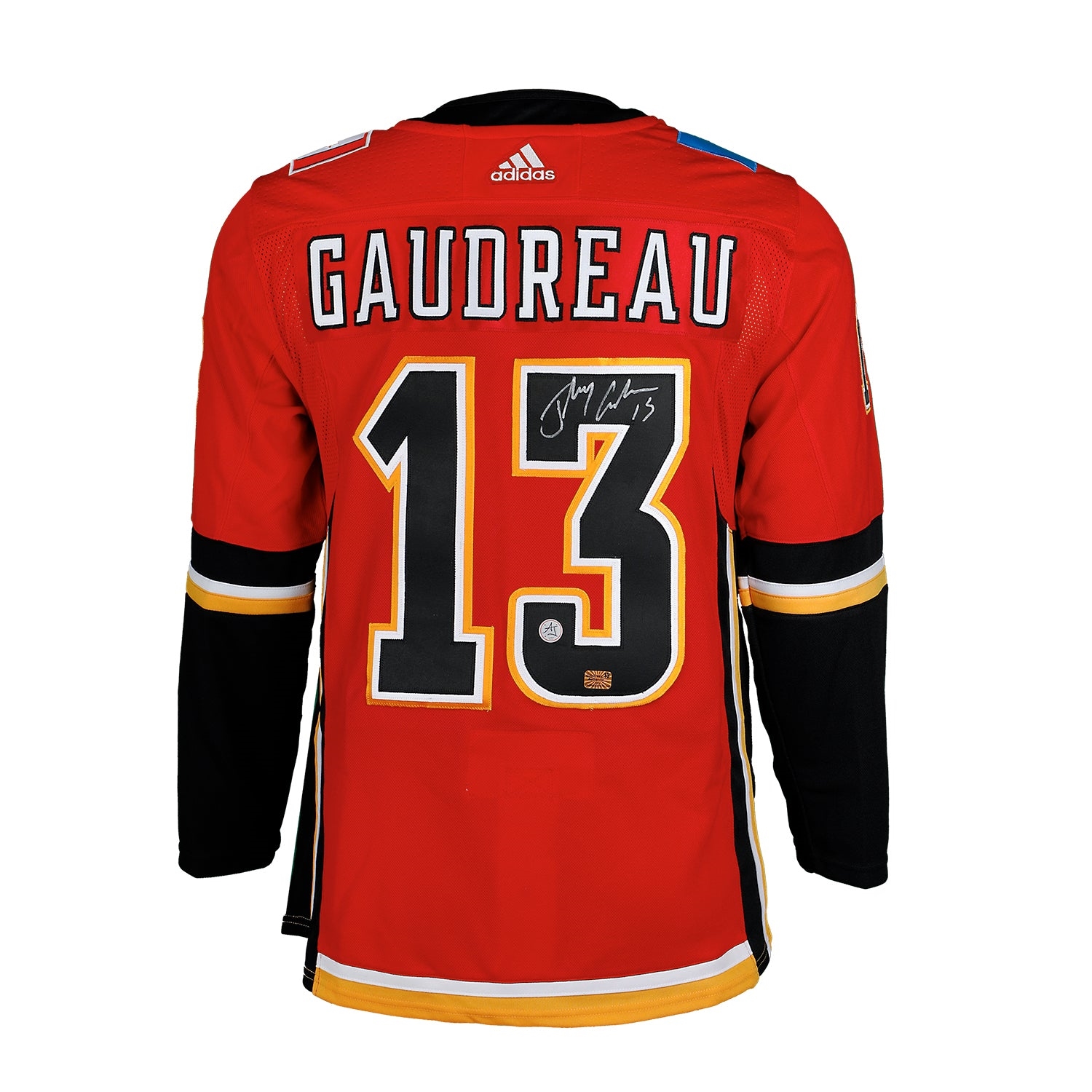 Johnny Gaudreau Autographed Calgary Flames Black Logo adidas Jersey