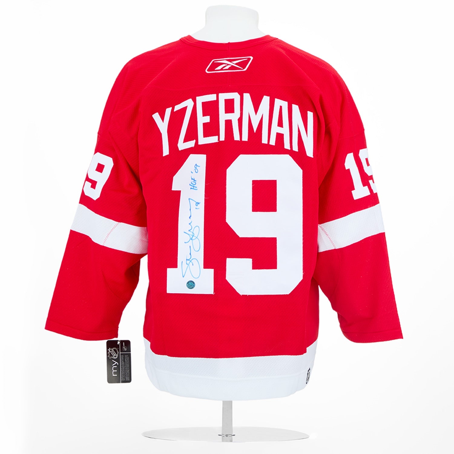 Steve Yzerman Signed Detroit Red Wings Authentic Reebok Jersey with HOF Note