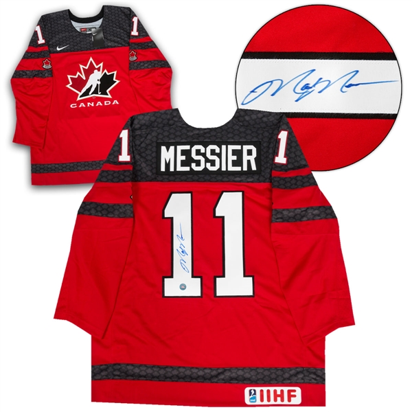 Mark Messier Team Canada Autographed Centennial Nike Jersey