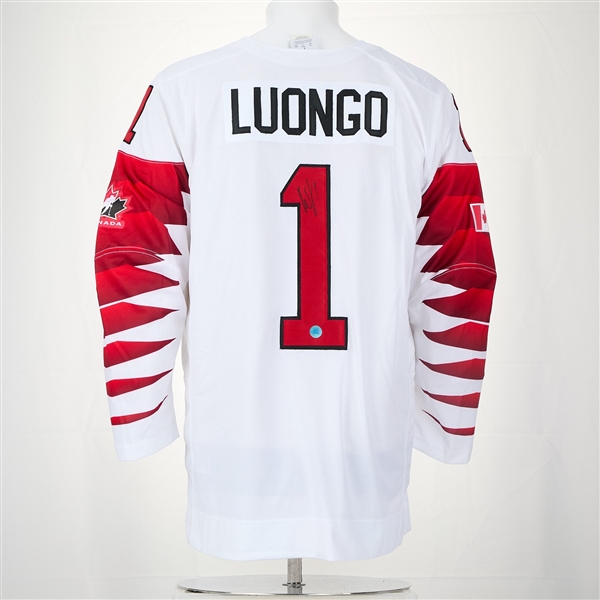 Roberto Luongo Autographed Team Canada Olympic Hockey Nike Jersey