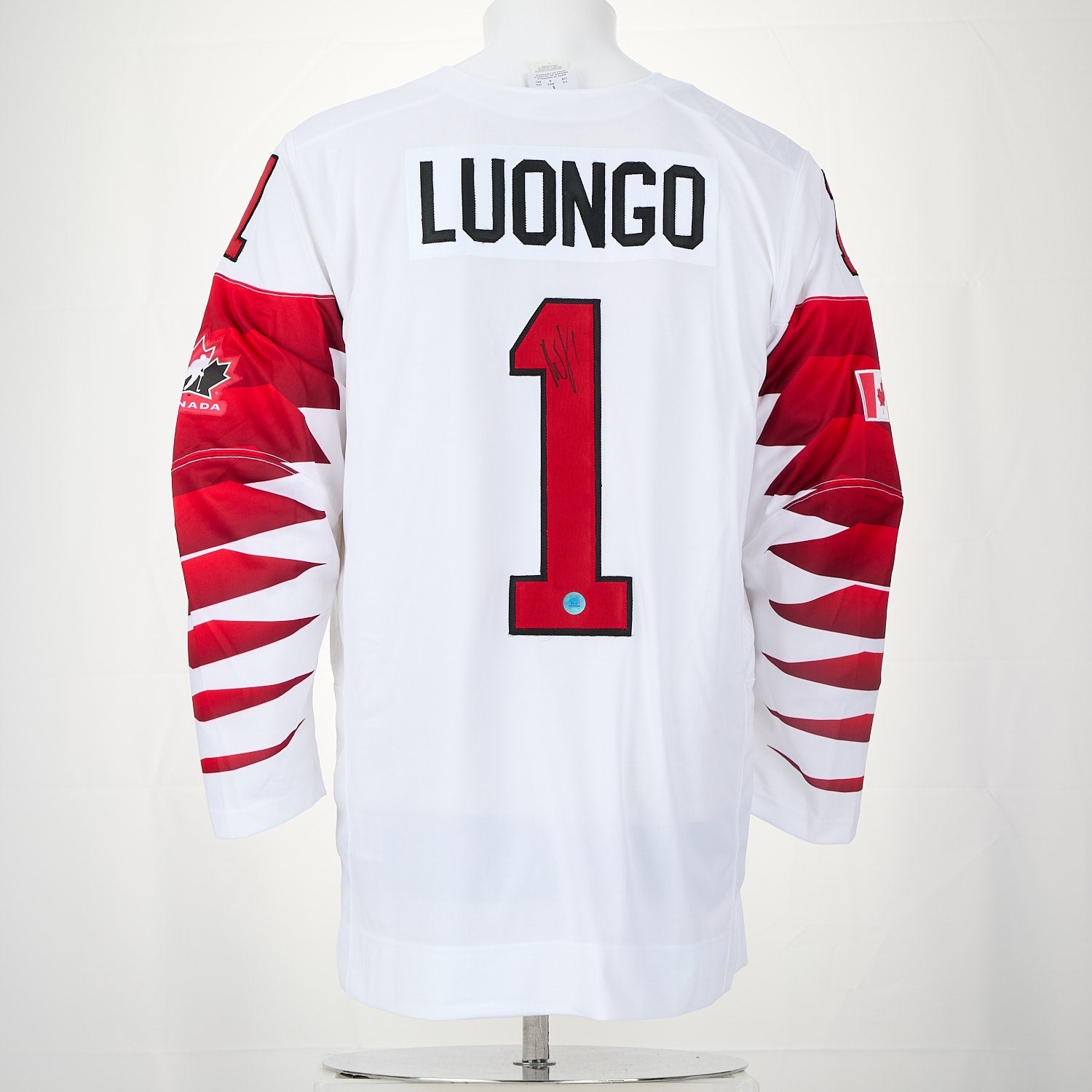 Roberto Luongo Autographed Team Canada Olympic Hockey Nike Jersey