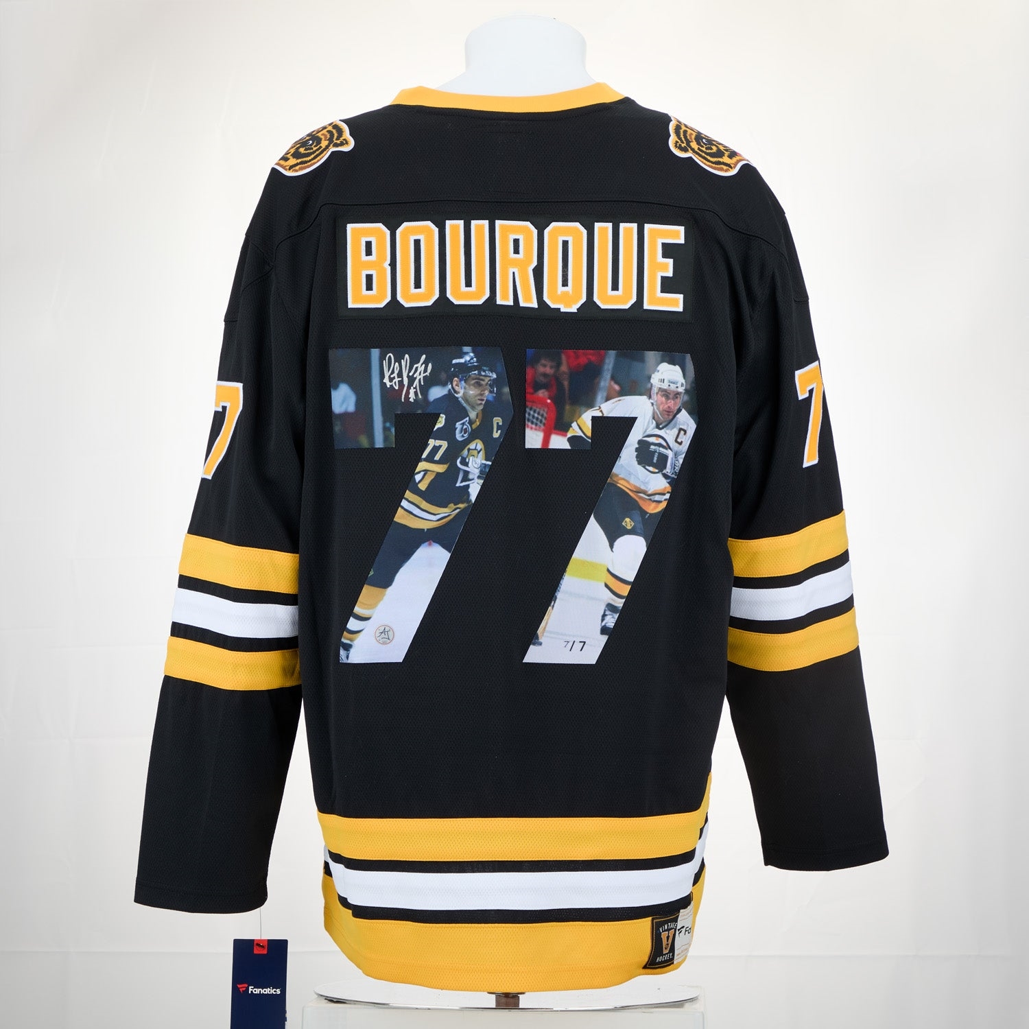 Ray Bourque Signed Boston Bruins Graphic Art Fanatics Jersey #7/7