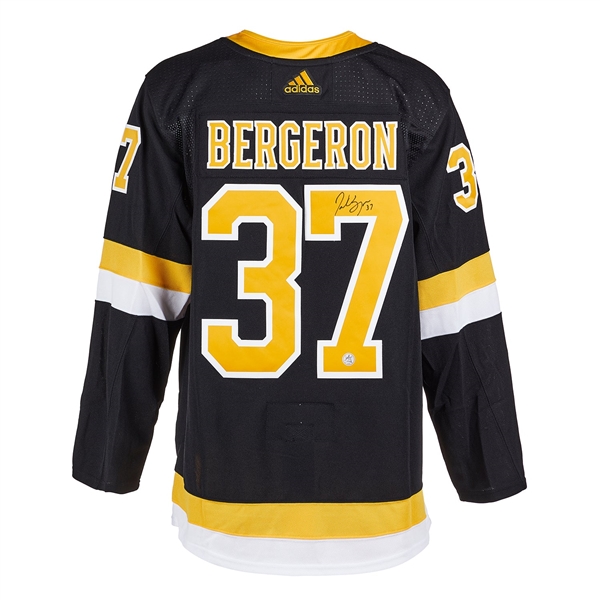 Patrice Bergeron Autographed Boston Bruins Alternate adidas Jersey