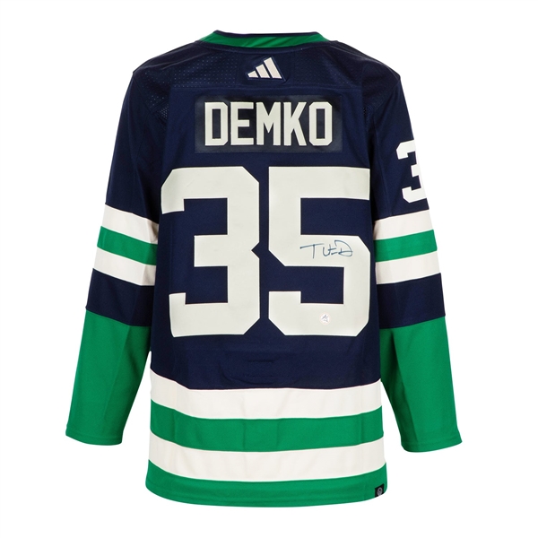 Thatcher Demko Signed Vancouver Canucks Reverse Retro 2.0 adidas Jersey