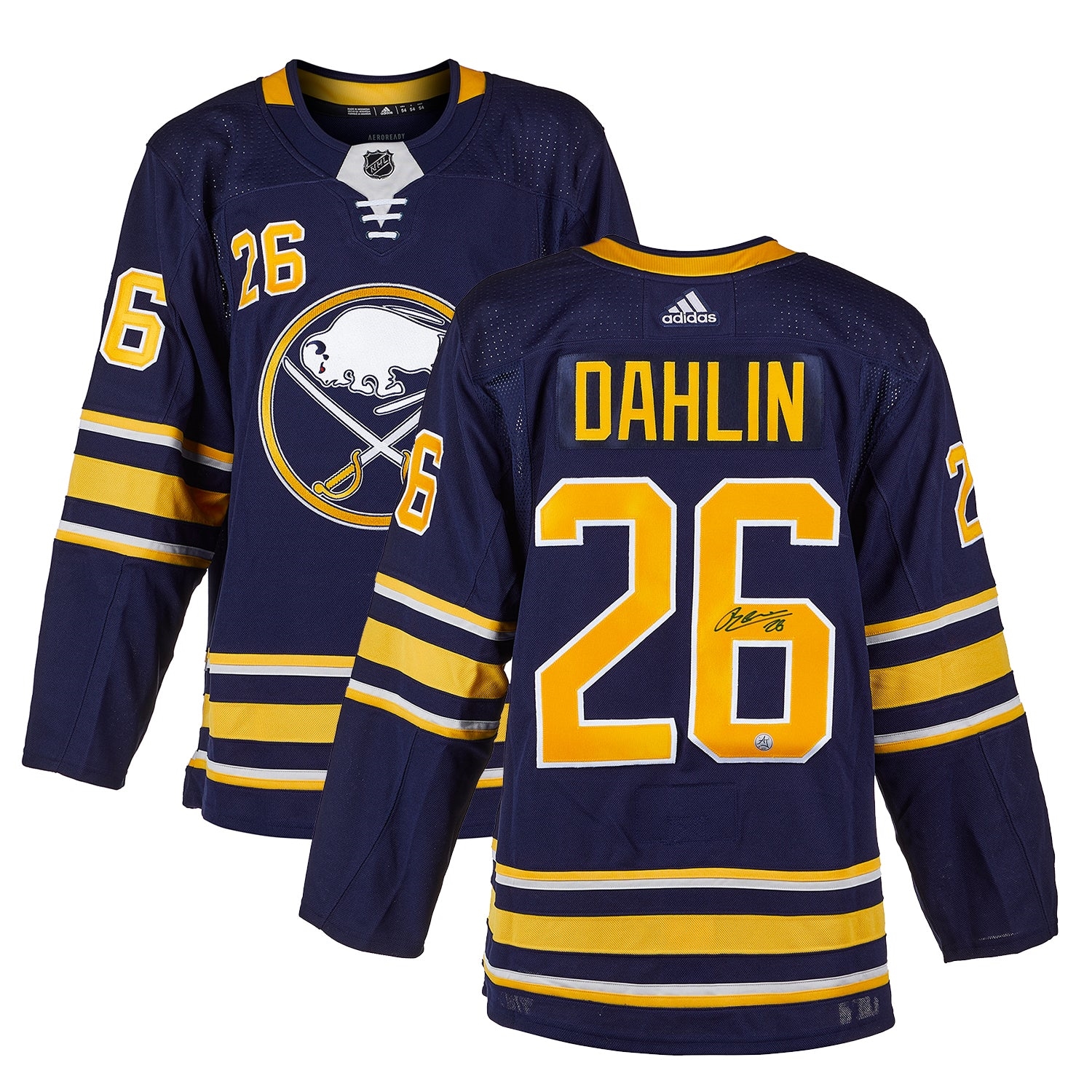 Rasmus Dahlin Signed Buffalo Sabres Rookie adidas Jersey