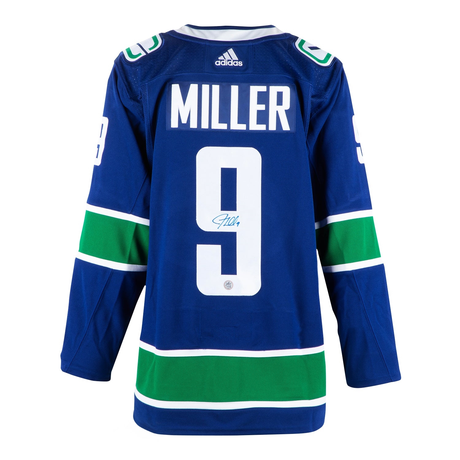 JT Miller Autographed Vancouver Canucks Blue adidas Jersey