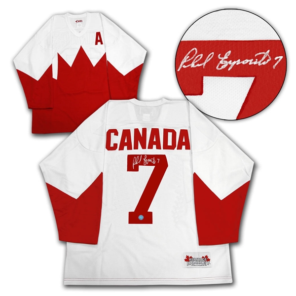 Phil Esposito Autographed Team Canada 1972 Summit Series Jersey