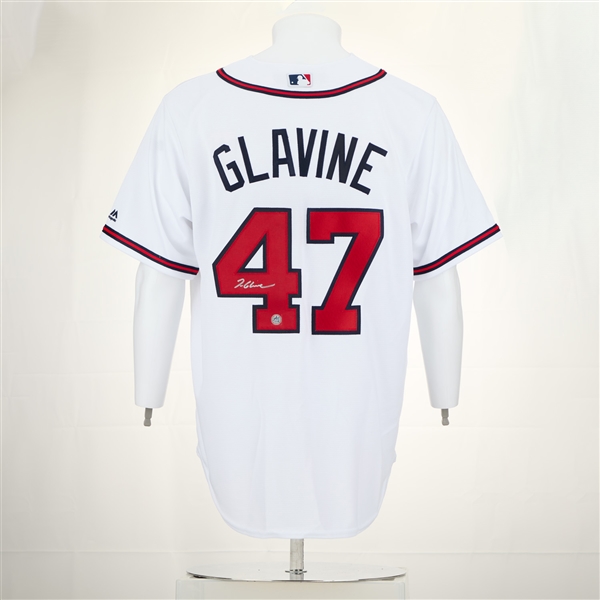 Tom Glavine Autographed Atlanta Braves White Majestic Jersey