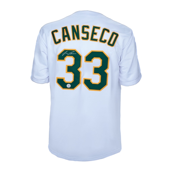 Jose Canseco Autographed Oakland City Design Baseball Jersey