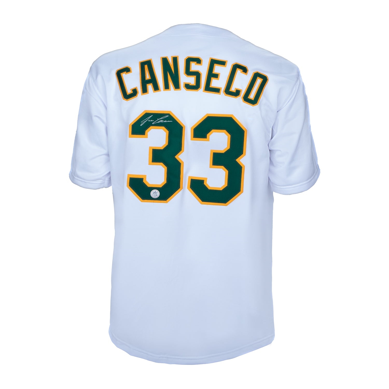 Jose Canseco Autographed Oakland City Design Baseball Jersey