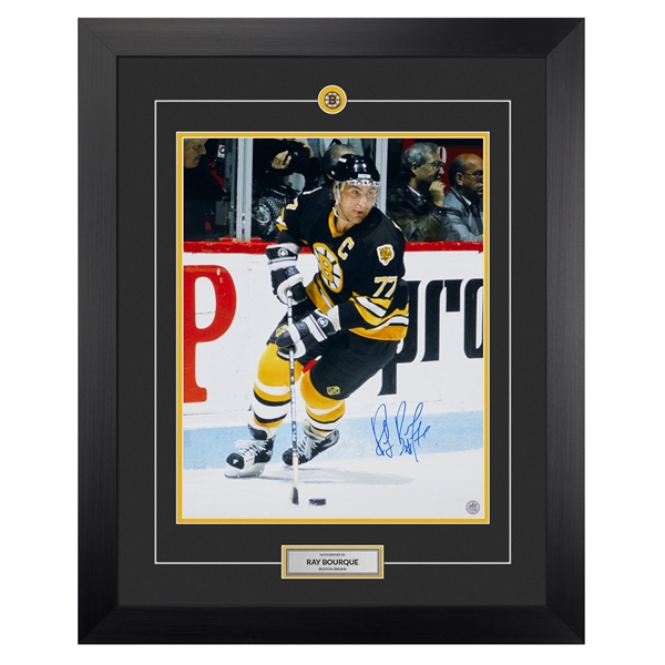 Ray Bourque Autographed Boston Bruins Legend 26x32 Frame