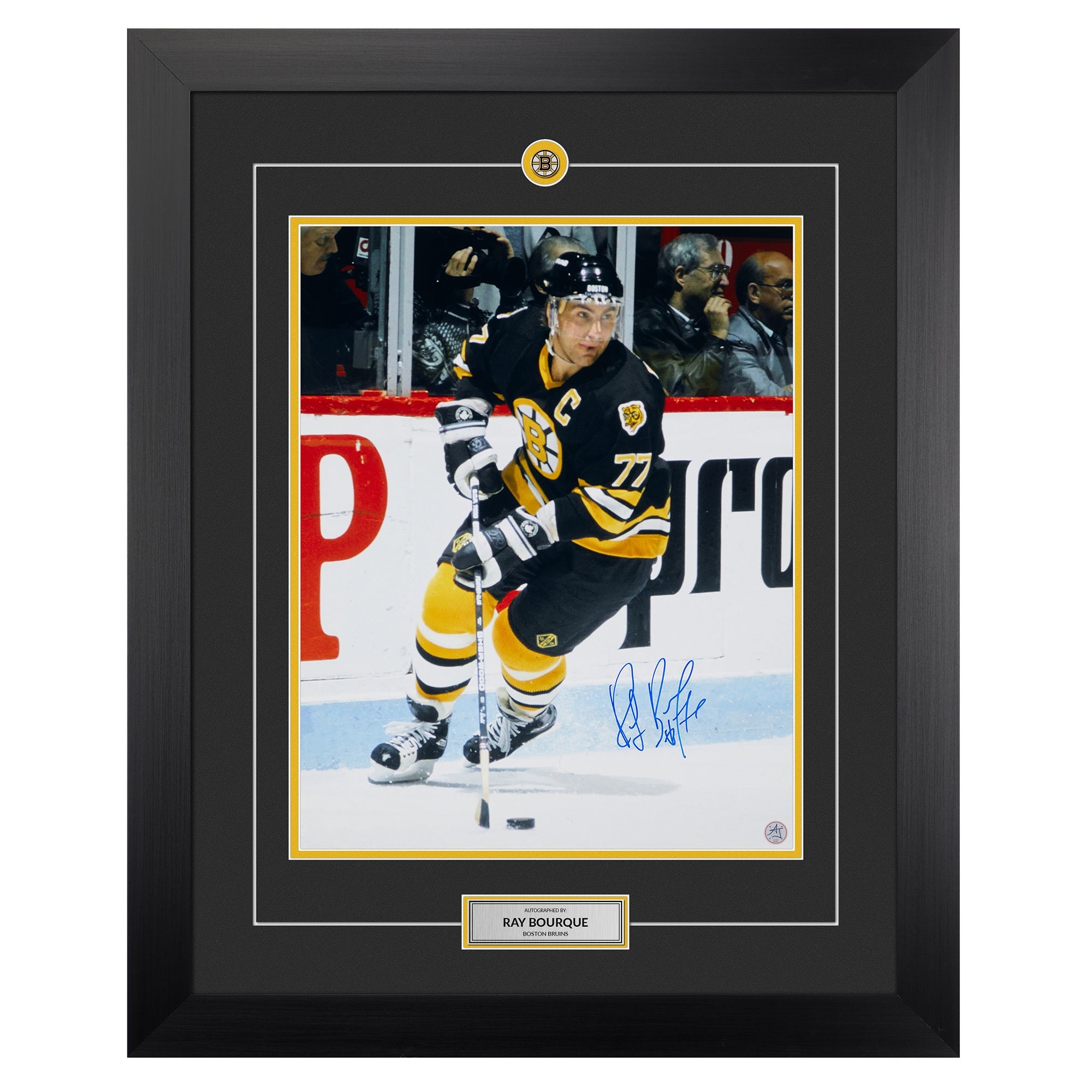 Ray Bourque Autographed Boston Bruins Legend 26x32 Frame