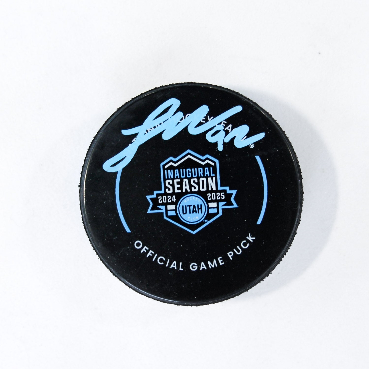 Logan Cooley Signed Utah Hockey Club Inaugural Season Official Game Puck