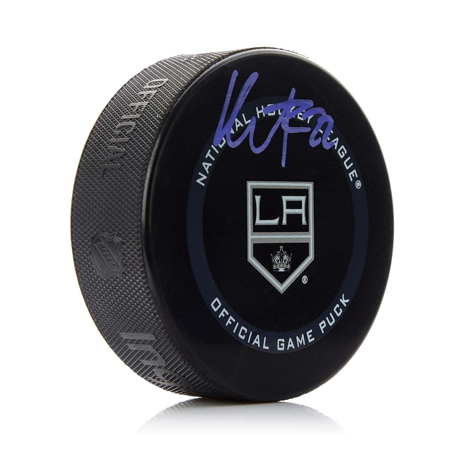 Kevin Fiala Signed Los Angeles Kings Official Game Puck