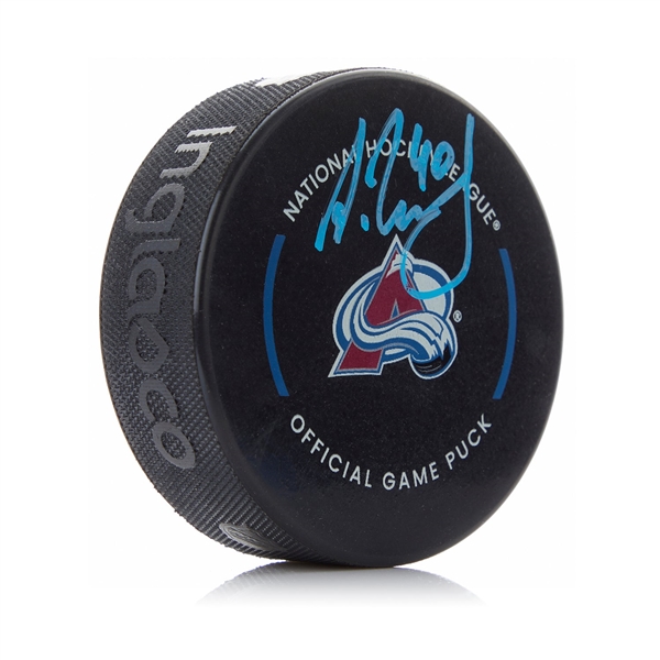 Alexandar Georgiev Autographed Colorado Avalanche Official Game Puck