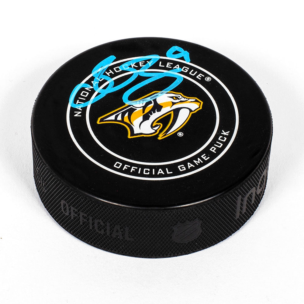 Filip Forsberg Signed Nashville Predators Official Game Puck