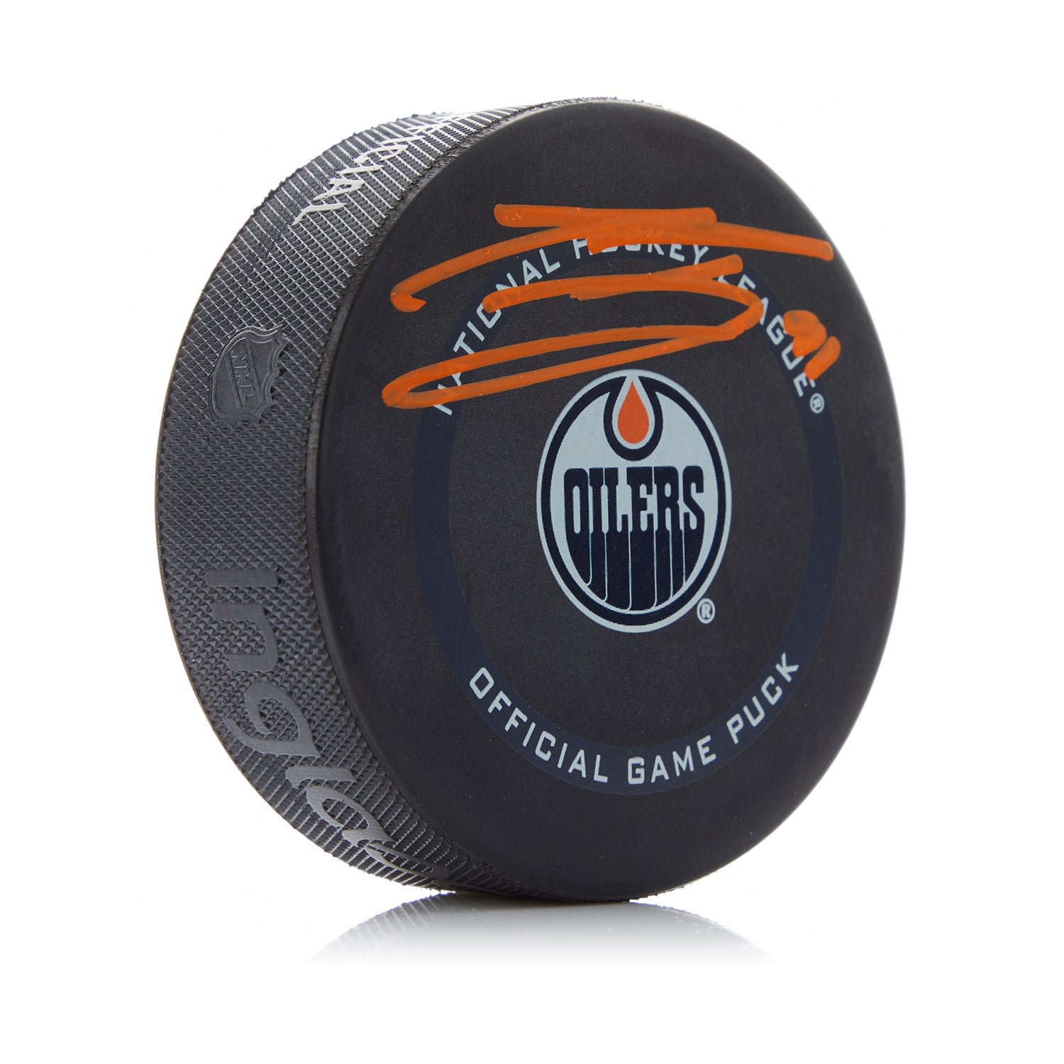 Evander Kane Signed Edmonton Oilers Official Game Puck