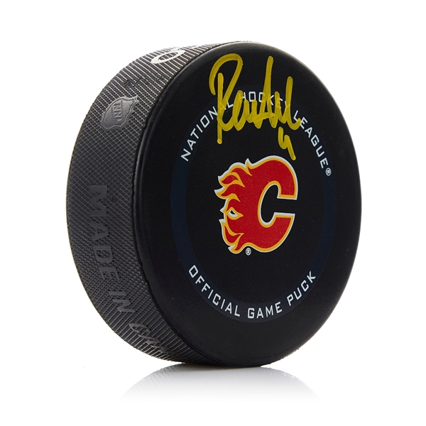 Rasmus Andersson Autographed Calgary Flames Official Game Puck