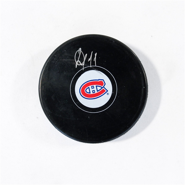 Ivan Demidov Autographed Montreal Canadiens Hockey Puck (Flawed)